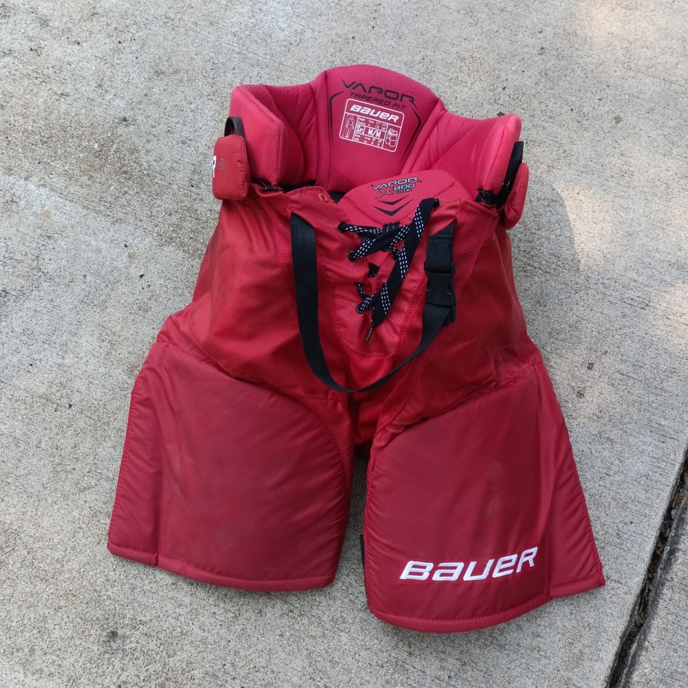 Bauer Vapor X800 Lite Hockey Pants Senior Medium Red Tapered Fit Ice Hockey